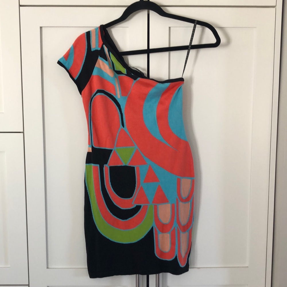 Nanette Lepore Bodycon One Sleeve Minidress XS